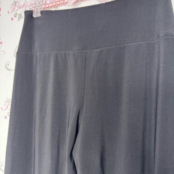 Joseph ribkoff pants flowy flare comfy stretchy black high low dual tiered flow - Picture 11 of 12